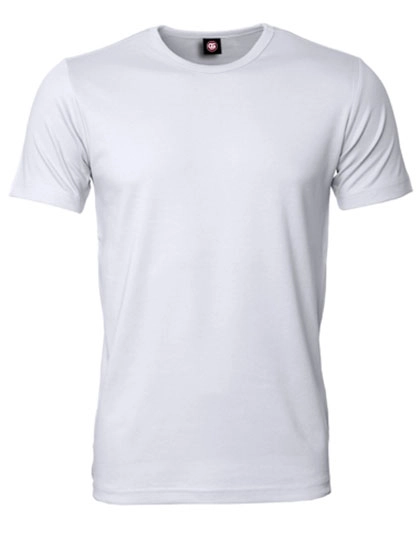 Men´s Short Sleeve T-Shirt Taranto zum Besticken und Bedrucken in der Farbe White mit Ihren Logo, Schriftzug oder Motiv.