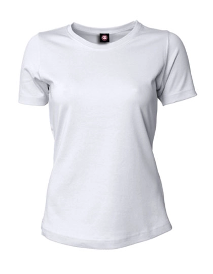 Ladies´ Short Sleeve T-Shirt Ragusa zum Besticken und Bedrucken in der Farbe White mit Ihren Logo, Schriftzug oder Motiv.