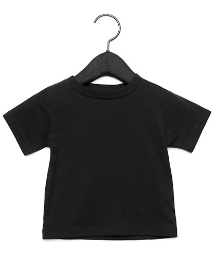 Baby Jersey Short Sleeve Tee zum Besticken und Bedrucken in der Farbe Black mit Ihren Logo, Schriftzug oder Motiv.