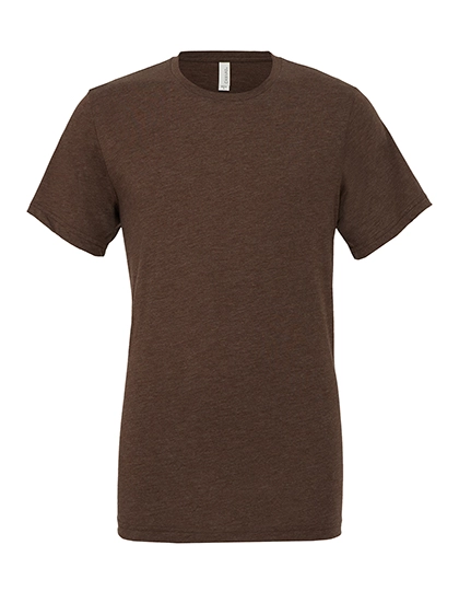 Unisex Triblend Crew Neck T-Shirt zum Besticken und Bedrucken in der Farbe Brown Triblend (Heather) mit Ihren Logo, Schriftzug oder Motiv.