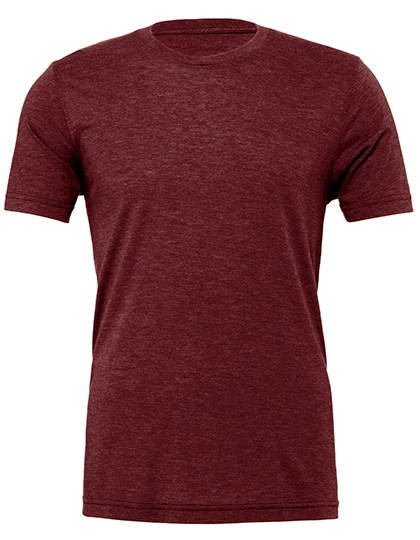 Unisex Triblend Crew Neck T-Shirt zum Besticken und Bedrucken in der Farbe Cardinal Triblend (Heather) mit Ihren Logo, Schriftzug oder Motiv.