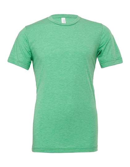 Unisex Triblend Crew Neck T-Shirt zum Besticken und Bedrucken in der Farbe Green Triblend (Heather) mit Ihren Logo, Schriftzug oder Motiv.