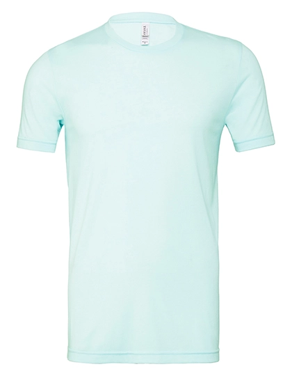 Unisex Triblend Crew Neck T-Shirt zum Besticken und Bedrucken in der Farbe Ice Blue Triblend (Heather) mit Ihren Logo, Schriftzug oder Motiv.