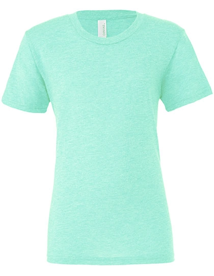 Unisex Triblend Crew Neck T-Shirt zum Besticken und Bedrucken in der Farbe Mint Triblend (Heather) mit Ihren Logo, Schriftzug oder Motiv.