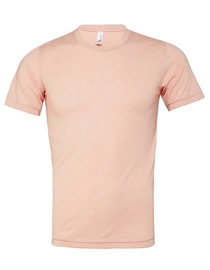 Unisex Triblend Crew Neck T-Shirt zum Besticken und Bedrucken in der Farbe Peach Triblend (Heather) mit Ihren Logo, Schriftzug oder Motiv.