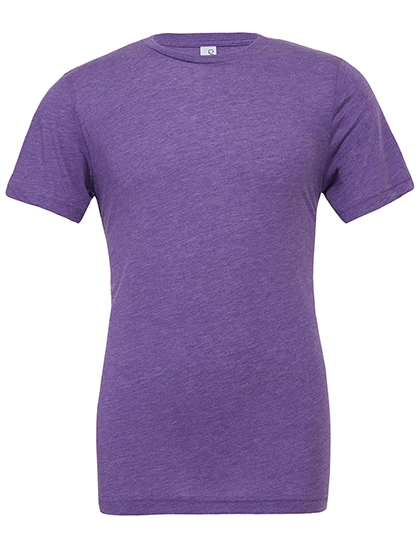 Unisex Triblend Crew Neck T-Shirt zum Besticken und Bedrucken in der Farbe Purple Triblend (Heather) mit Ihren Logo, Schriftzug oder Motiv.