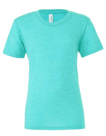 Unisex Triblend Crew Neck T-Shirt zum Besticken und Bedrucken in der Farbe Sea Green Triblend (Heather) mit Ihren Logo, Schriftzug oder Motiv.