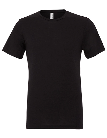 Unisex Triblend Crew Neck T-Shirt zum Besticken und Bedrucken in der Farbe Solid Black Triblend mit Ihren Logo, Schriftzug oder Motiv.