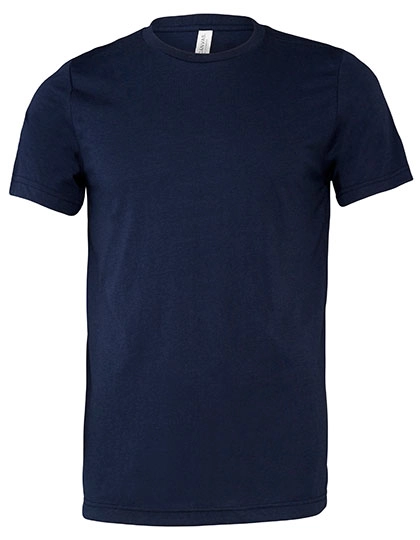 Unisex Triblend Crew Neck T-Shirt zum Besticken und Bedrucken in der Farbe Solid Navy Triblend mit Ihren Logo, Schriftzug oder Motiv.