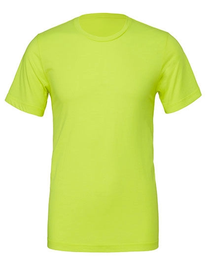 Unisex Poly-Cotton Short Sleeve Tee zum Besticken und Bedrucken in der Farbe Neon Yellow mit Ihren Logo, Schriftzug oder Motiv.