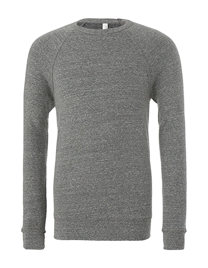 Unisex Sponge Fleece Crew Neck Sweatshirt zum Besticken und Bedrucken in der Farbe Grey Triblend (Heather) mit Ihren Logo, Schriftzug oder Motiv.