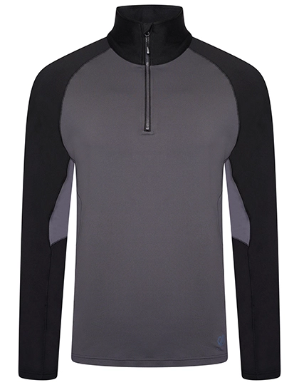 Fuser 1/4 Zip Core Stretch Sweat zum Besticken und Bedrucken in der Farbe Ebony Grey-Black mit Ihren Logo, Schriftzug oder Motiv.