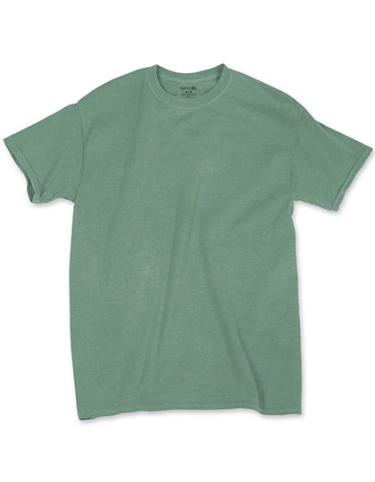 Pigment Dyed T-Shirt zum Besticken und Bedrucken in der Farbe Dark Teal Pigment Dyed mit Ihren Logo, Schriftzug oder Motiv.