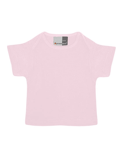 Baby T-Shirt zum Besticken und Bedrucken in der Farbe Chalk Pink mit Ihren Logo, Schriftzug oder Motiv.