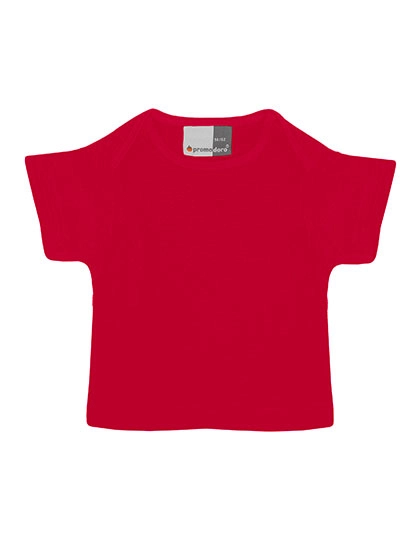 Baby T-Shirt zum Besticken und Bedrucken in der Farbe Fire Red mit Ihren Logo, Schriftzug oder Motiv.
