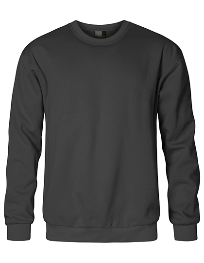 Men´s New Sweater 80/20 zum Besticken und Bedrucken in der Farbe Graphite (Solid) mit Ihren Logo, Schriftzug oder Motiv.