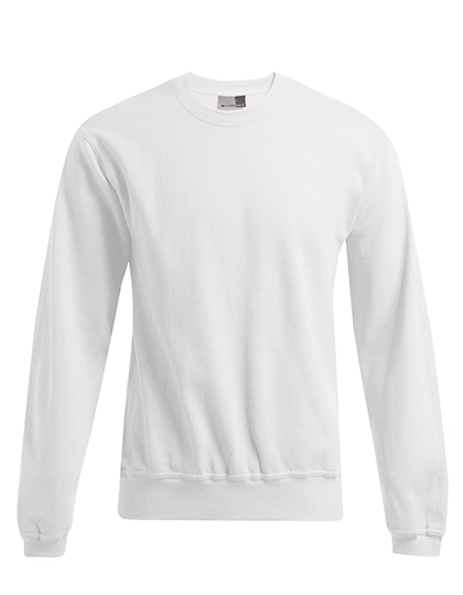 Men´s New Sweater 80/20 zum Besticken und Bedrucken in der Farbe White mit Ihren Logo, Schriftzug oder Motiv.