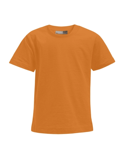 Kids´ Premium-T zum Besticken und Bedrucken in der Farbe Orange mit Ihren Logo, Schriftzug oder Motiv.