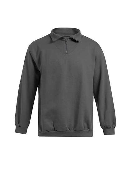 Men´s New Troyer Sweater zum Besticken und Bedrucken in der Farbe Graphite (Solid) mit Ihren Logo, Schriftzug oder Motiv.