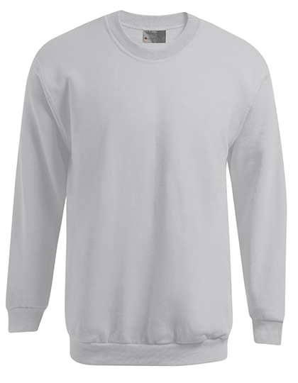 Men´s New Sweater 100 zum Besticken und Bedrucken in der Farbe Ash (Heather) mit Ihren Logo, Schriftzug oder Motiv.