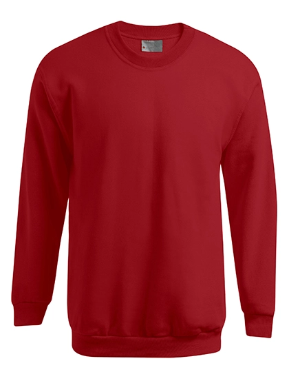 Men´s New Sweater 100 zum Besticken und Bedrucken in der Farbe Fire Red mit Ihren Logo, Schriftzug oder Motiv.