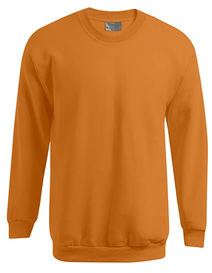 Men´s New Sweater 100 zum Besticken und Bedrucken in der Farbe Orange mit Ihren Logo, Schriftzug oder Motiv.