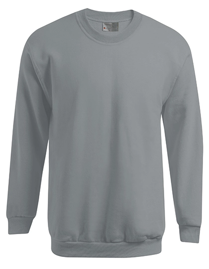 Men´s New Sweater 100 zum Besticken und Bedrucken in der Farbe Sports Grey (Heather) mit Ihren Logo, Schriftzug oder Motiv.