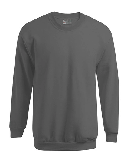 Men´s New Sweater 100 zum Besticken und Bedrucken in der Farbe Steel Grey (Solid) mit Ihren Logo, Schriftzug oder Motiv.