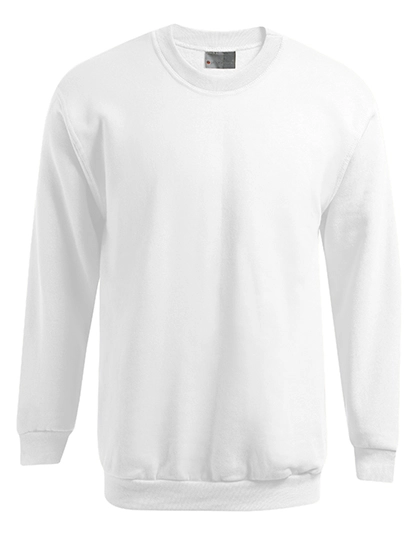 Men´s New Sweater 100 zum Besticken und Bedrucken in der Farbe White mit Ihren Logo, Schriftzug oder Motiv.