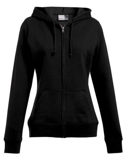 Women´s Hoody Jacket 80/20 zum Besticken und Bedrucken in der Farbe Black mit Ihren Logo, Schriftzug oder Motiv.