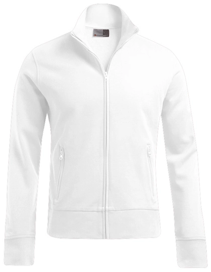 Men´s Jacket Stand-Up Collar zum Besticken und Bedrucken in der Farbe White mit Ihren Logo, Schriftzug oder Motiv.