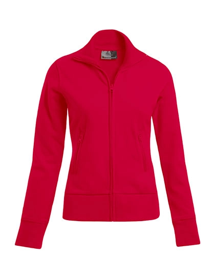 Women´s Jacket Stand-Up Collar zum Besticken und Bedrucken in der Farbe Fire Red mit Ihren Logo, Schriftzug oder Motiv.