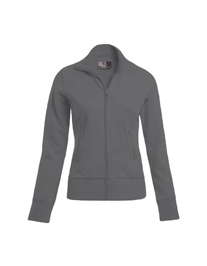 Women´s Jacket Stand-Up Collar zum Besticken und Bedrucken in der Farbe Steel Grey (Solid) mit Ihren Logo, Schriftzug oder Motiv.