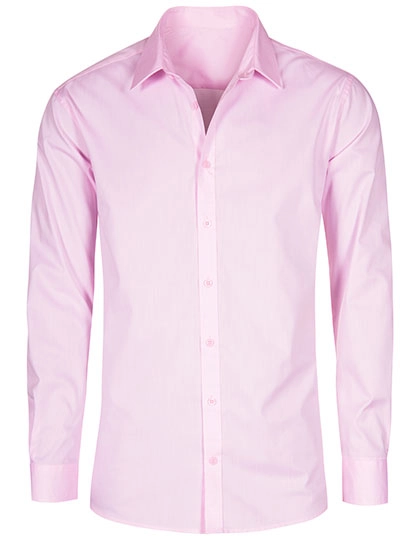 Men´s Oxford Shirt Long Sleeve zum Besticken und Bedrucken in der Farbe Pink mit Ihren Logo, Schriftzug oder Motiv.