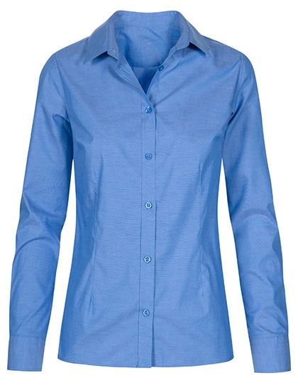 Women´s Oxford Shirt Long Sleeve zum Besticken und Bedrucken in der Farbe Sky mit Ihren Logo, Schriftzug oder Motiv.