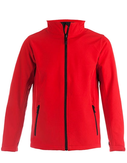 Men´s Softshell Jacket C+ zum Besticken und Bedrucken in der Farbe Fire Red mit Ihren Logo, Schriftzug oder Motiv.