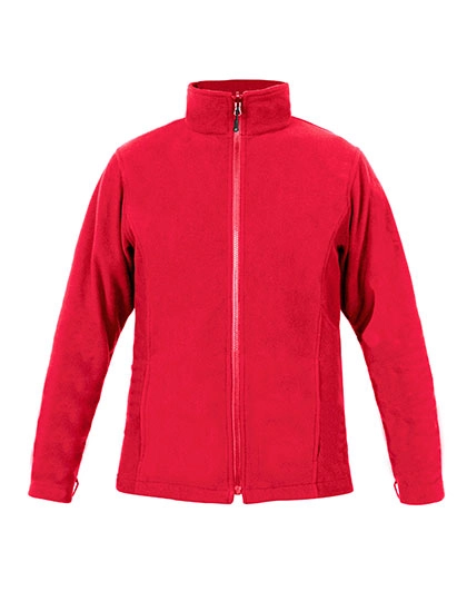 Men´s Fleece Jacket C+ zum Besticken und Bedrucken in der Farbe Fire Red mit Ihren Logo, Schriftzug oder Motiv.