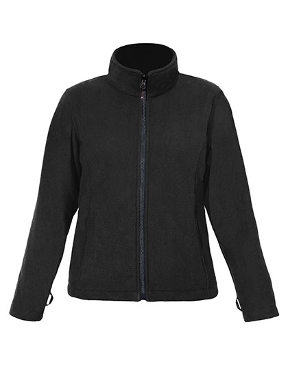 Women´s Fleece Jacket C+ zum Besticken und Bedrucken in der Farbe Black mit Ihren Logo, Schriftzug oder Motiv.
