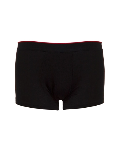 Men´s Boxer Shorts zum Besticken und Bedrucken in der Farbe Black-Red mit Ihren Logo, Schriftzug oder Motiv.