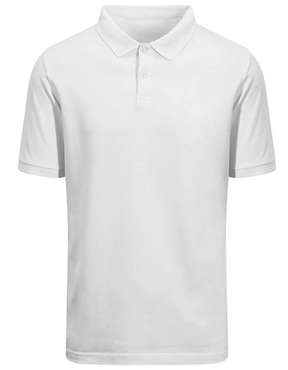 Etosha Organic Polo Shirt zum Besticken und Bedrucken in der Farbe Arctic White mit Ihren Logo, Schriftzug oder Motiv.