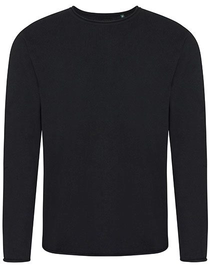 Arenal Sustainable Sweater zum Besticken und Bedrucken in der Farbe Black mit Ihren Logo, Schriftzug oder Motiv.