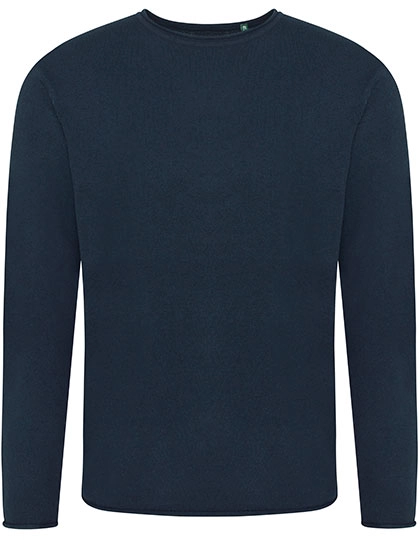 Arenal Sustainable Sweater zum Besticken und Bedrucken in der Farbe Navy mit Ihren Logo, Schriftzug oder Motiv.