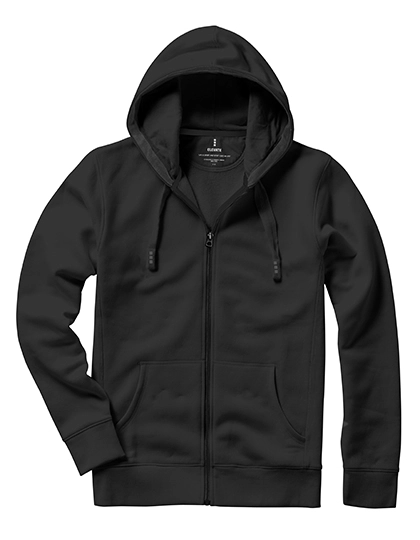 Arora Hooded Full Zip Sweater zum Besticken und Bedrucken in der Farbe Anthracite (Solid) mit Ihren Logo, Schriftzug oder Motiv.