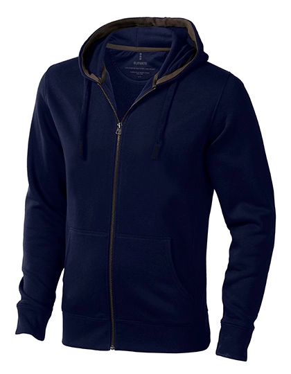Arora Hooded Full Zip Sweater zum Besticken und Bedrucken in der Farbe Navy mit Ihren Logo, Schriftzug oder Motiv.