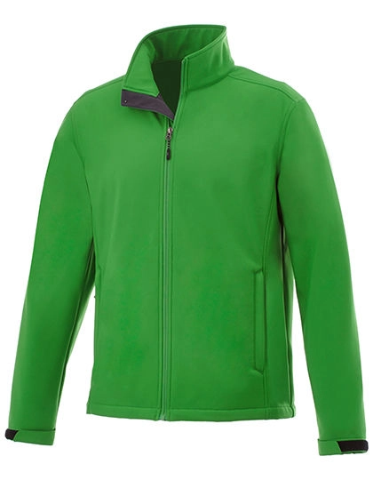 Men´s Maxson Softshell Jacket zum Besticken und Bedrucken in der Farbe Fern Green mit Ihren Logo, Schriftzug oder Motiv.