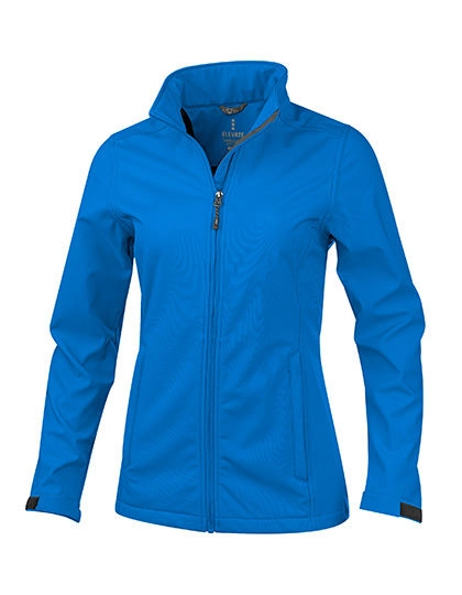 Ladies´ Maxson Softshell Jacket zum Besticken und Bedrucken in der Farbe Blue mit Ihren Logo, Schriftzug oder Motiv.