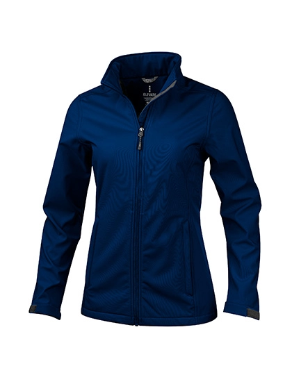 Ladies´ Maxson Softshell Jacket zum Besticken und Bedrucken in der Farbe Navy mit Ihren Logo, Schriftzug oder Motiv.