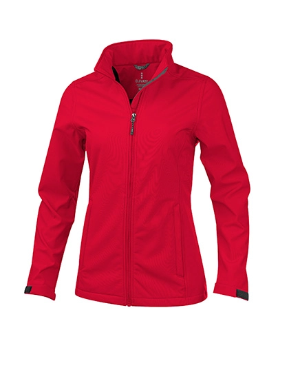 Ladies´ Maxson Softshell Jacket zum Besticken und Bedrucken in der Farbe Red mit Ihren Logo, Schriftzug oder Motiv.