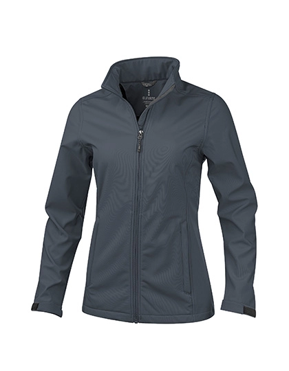 Ladies´ Maxson Softshell Jacket zum Besticken und Bedrucken in der Farbe Storm Grey mit Ihren Logo, Schriftzug oder Motiv.