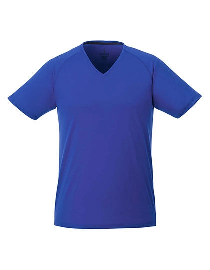 Men´s Amery V-Neck T-Shirt Cool Fit zum Besticken und Bedrucken in der Farbe Blue mit Ihren Logo, Schriftzug oder Motiv.